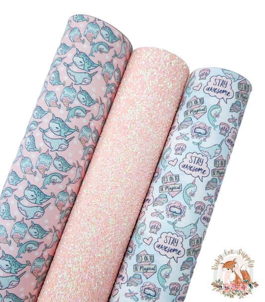 Stay Awesome Narwhal Set