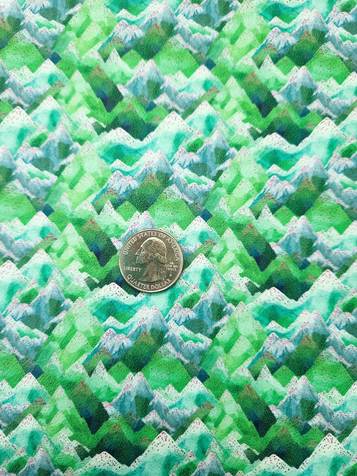 Green Mountains 9x12 faux leather sheet