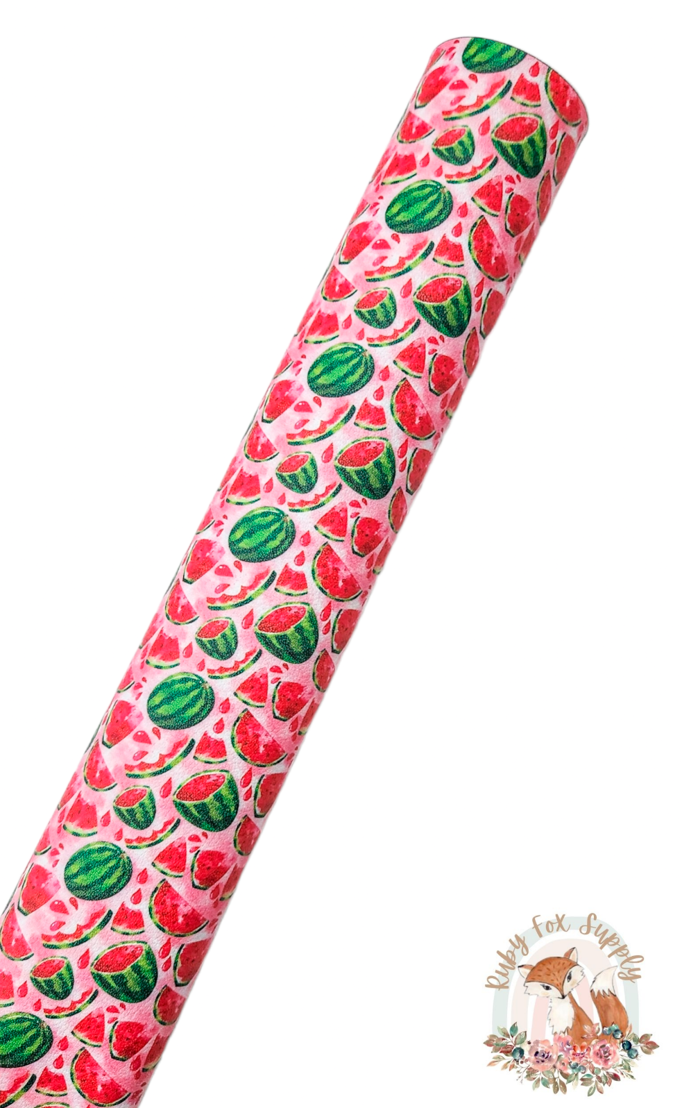 Juicy Watermelon 9x12 faux leather sheet