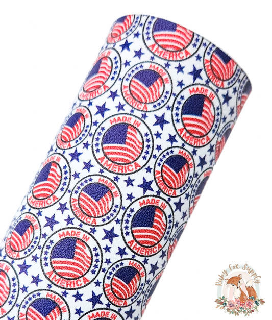 Made in America 9x12 faux leather sheet