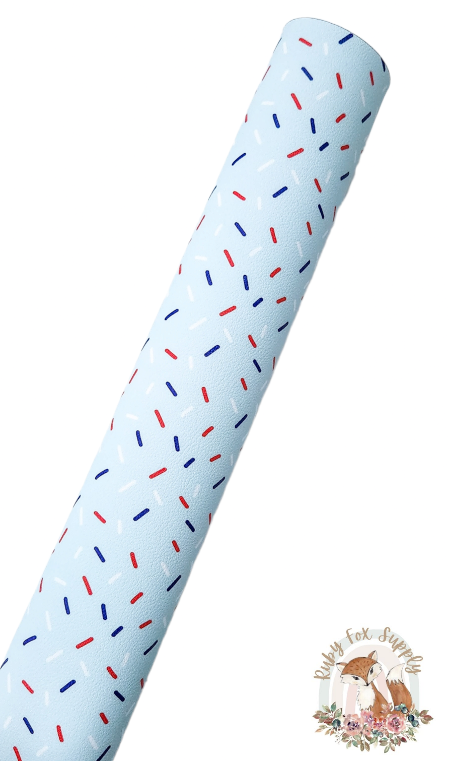 Patriotic Sprinkles 9x12 faux leather sheet