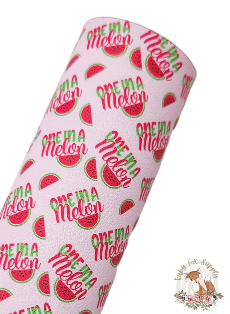 One in a Melon 9x12 faux leather sheet