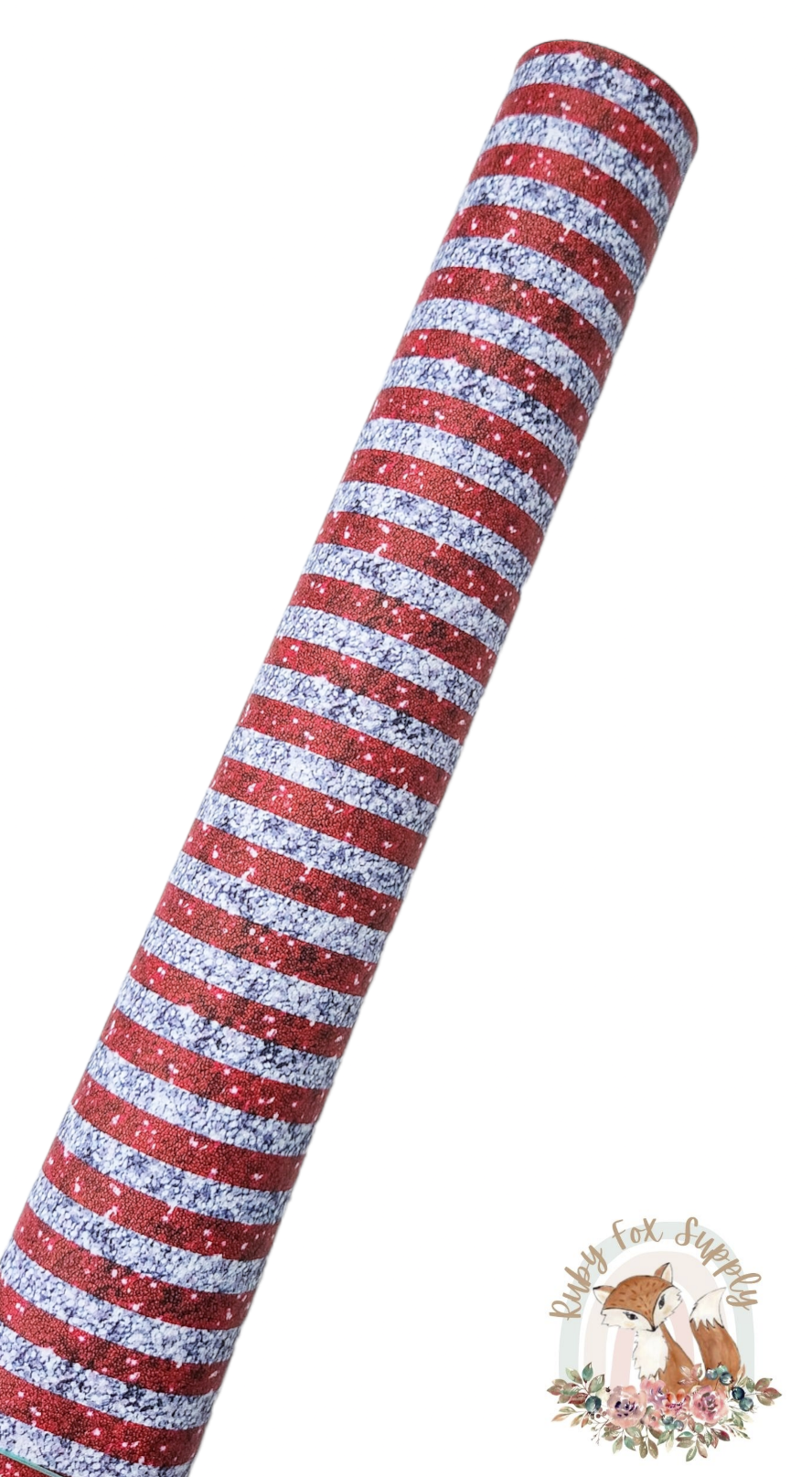 Glittery Stripes 9x12 faux leather sheet