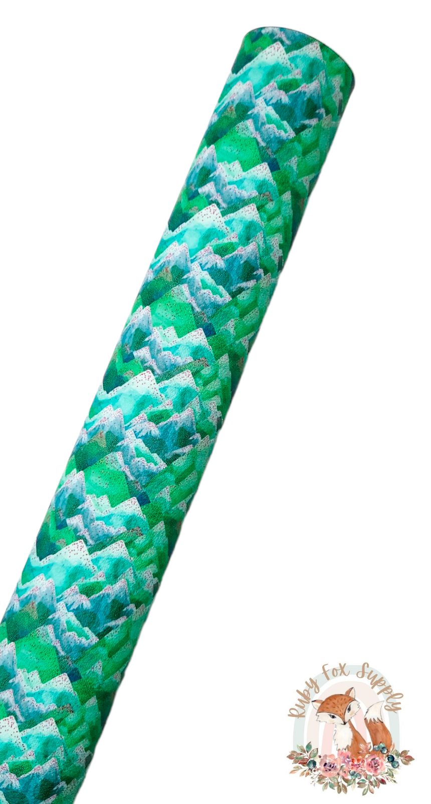 Green Mountains 9x12 faux leather sheet