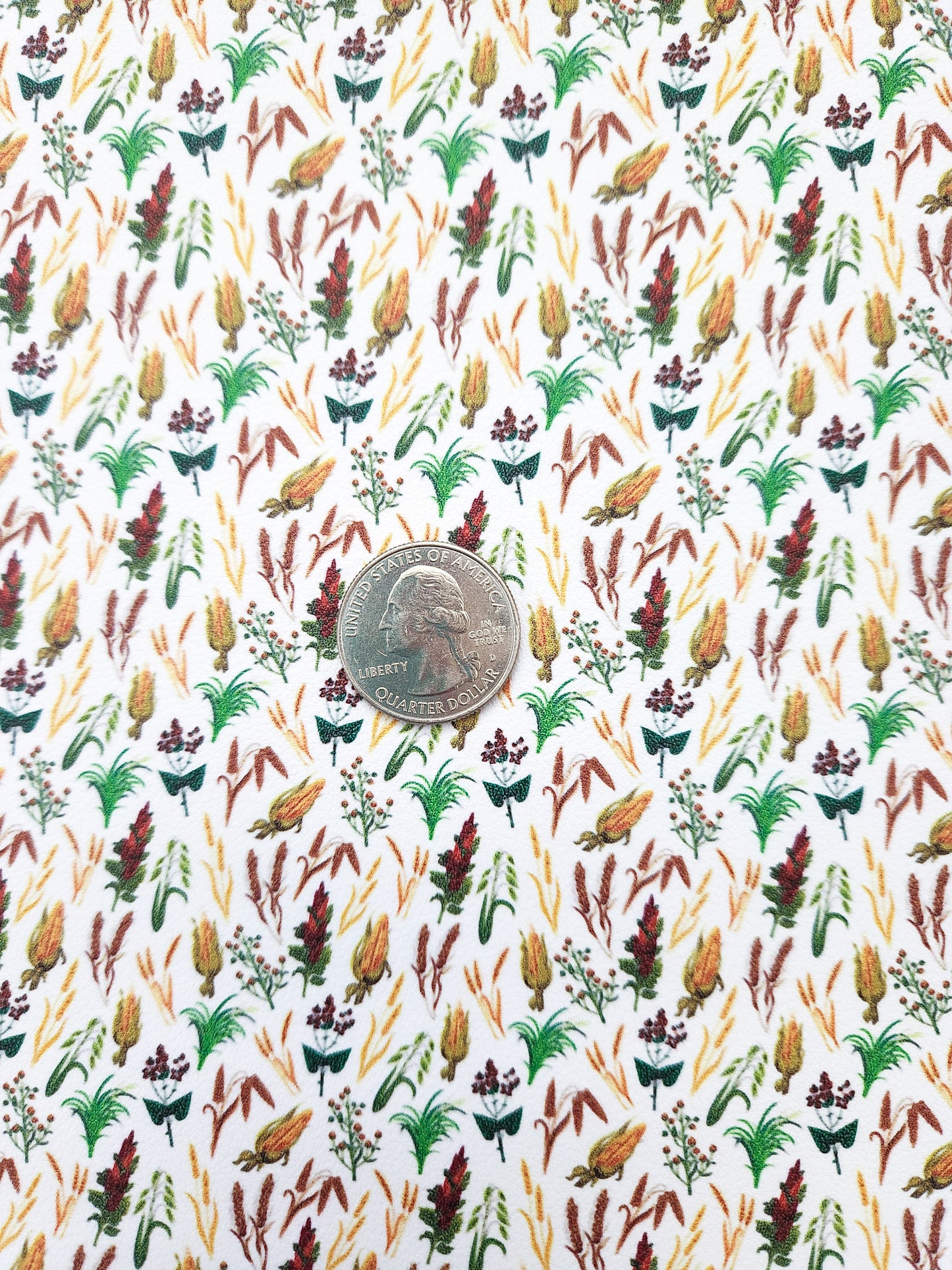 Cornstalks 9x12 faux leather sheet