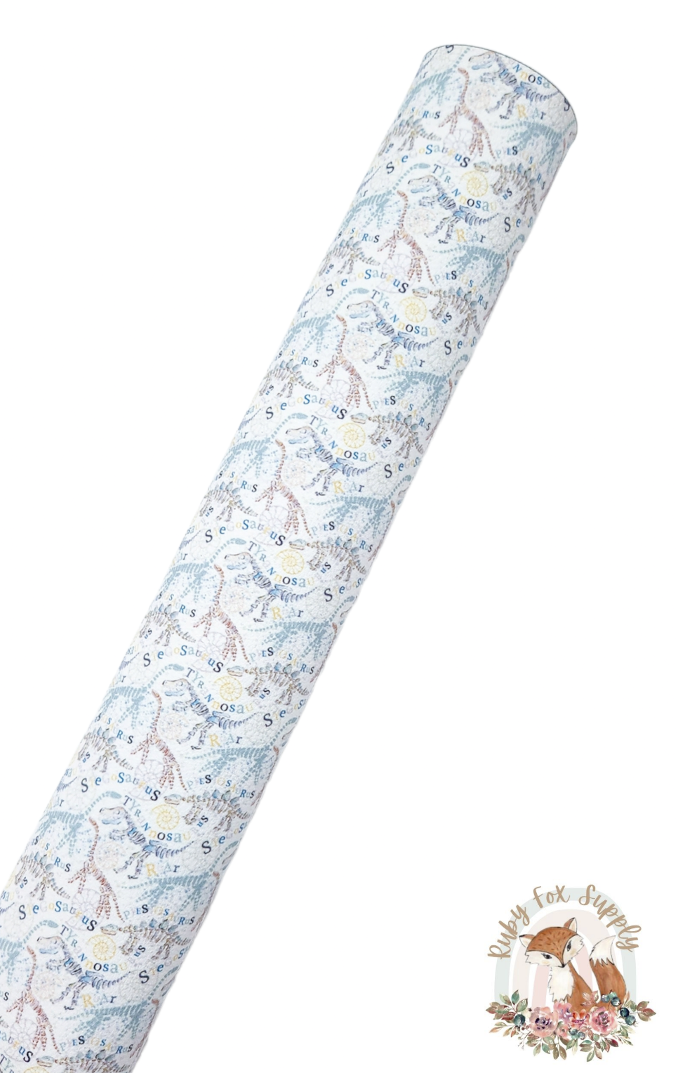 Skeleton Dinos 9x12 faux leather sheet