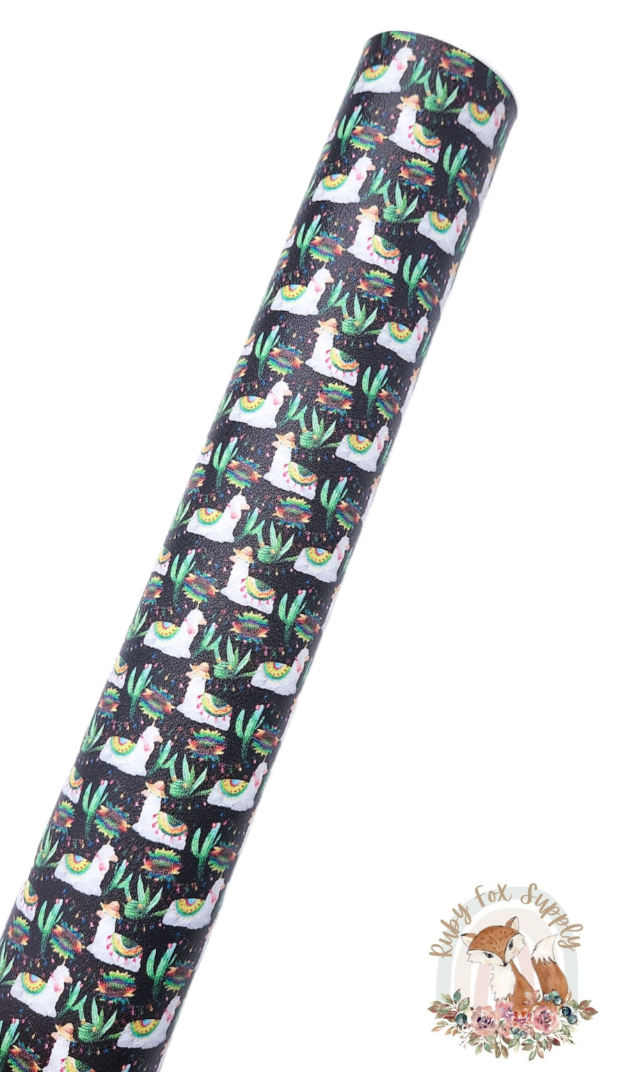 Fiesta Llama 9x12 faux leather sheet