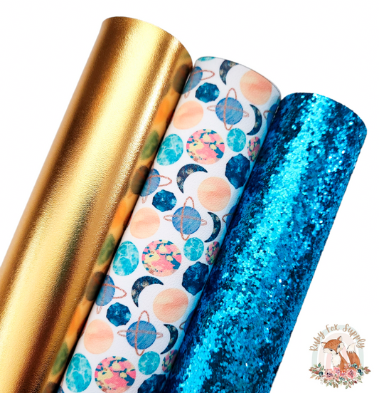 Blue Gold Planets Set